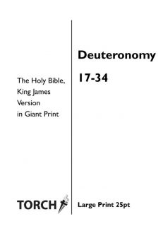 BIBLE KJV (05) Deuteronomy 17-34 (25pt)
