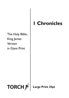 BIBLE KJV (13) 1 Chronicles (25pt)