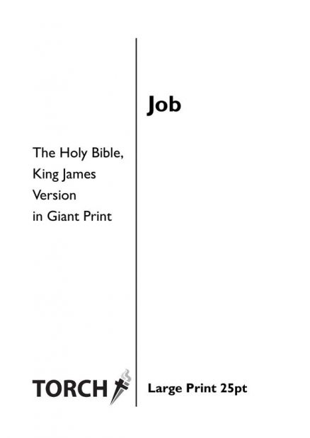 BIBLE KJV (18) Job (25pt)