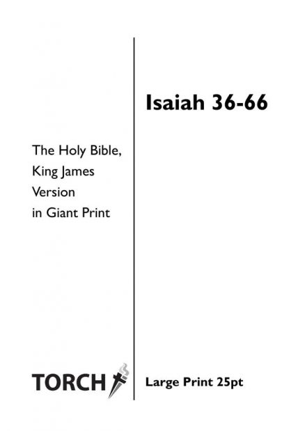 BIBLE KJV (23) Isaiah 36-66 (25pt)