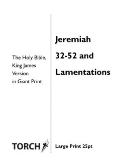 BIBLE KJV (24-25) Jeremiah 32-52 & Lamentations (25pt)