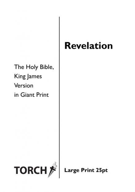 BIBLE KJV (66) Revelation (25pt)