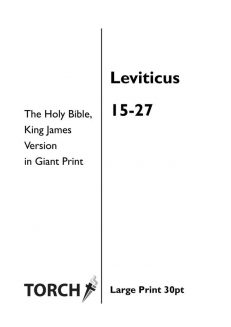 BIBLE KJV (03) Leviticus 15-27 (30pt)
