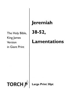 BIBLE KJV (24-25) Jeremiah 38-52 & Lamentations (30pt)