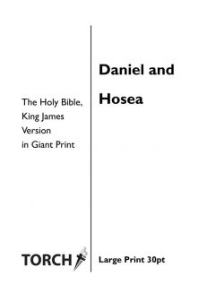 BIBLE KJV (27-28) Daniel & Hosea (30pt)