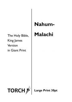 BIBLE KJV (34-39) Nahum - Malachi (30pt)