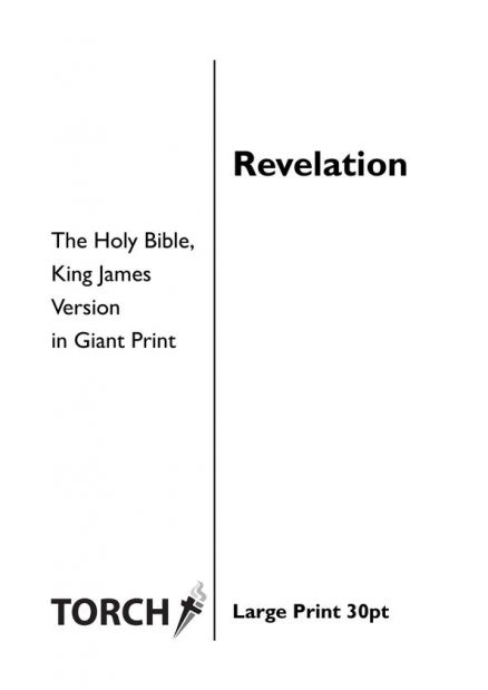 BIBLE KJV (66) Revelation (30pt)