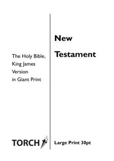 BIBLE KJV (40-66) New Testament (30pt)