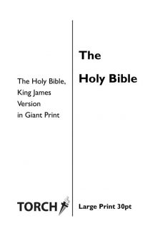 BIBLE KJV (00) Whole Bible (30pt)