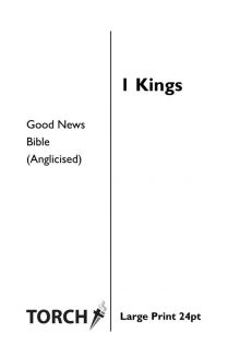 BIBLE GNB (11) 1 Kings (24pt)