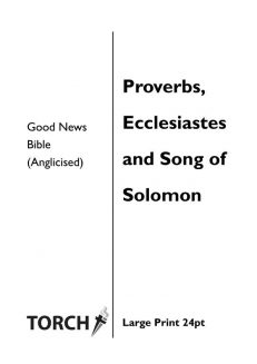 BIBLE GNB (20-22) Proverbs, Ecclesiastes & Song of Solomon (24pt)