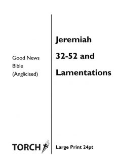 BIBLE GNB (24-25) Jeremiah 32-52 & Lamentations (24pt)