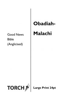 BIBLE GNB (31-39) Obadiah - Malachi (24pt)