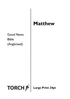 BIBLE GNB (40) Matthew (24pt)
