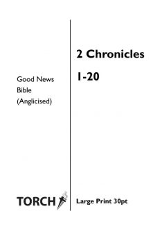 BIBLE GNB (14) 2 Chronicles 1-20 (30pt)