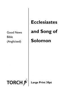 BIBLE GNB (21-22) Ecclesiastes & Song of Songs (30pt)
