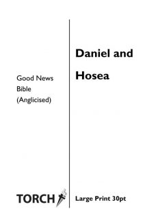 BIBLE GNB (27-28) Daniel & Hosea (30pt)