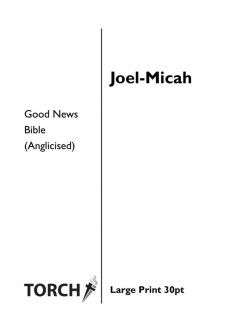 BIBLE GNB (29-33) Joel - Micah (30pt)